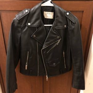 *SOLD* NOT FOR SALE Zara Black Leather Moto Jacket